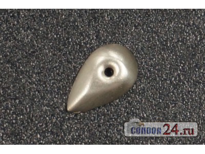 Чешуйки CR122 Капля грань плоская, 7 х 4,5 мм., никель, 500 шт.